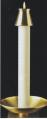  Altar Candle Large Diameter 51% Beeswax 3 x 10 APE 1/bx 
